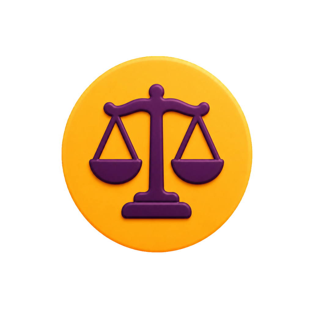 Ícone de legislação e conformidade